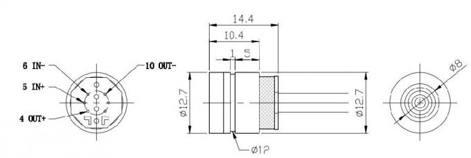 HT13V ミニプレッシャートランスミッター 13mm シリコン弁型レベルトランスミッター 4