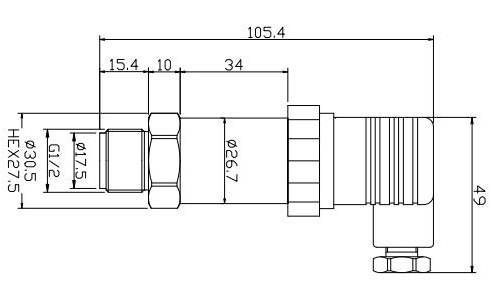 BPHT24 フラッシュ弁圧感変数 不同鋼圧感器 4-20mA 2