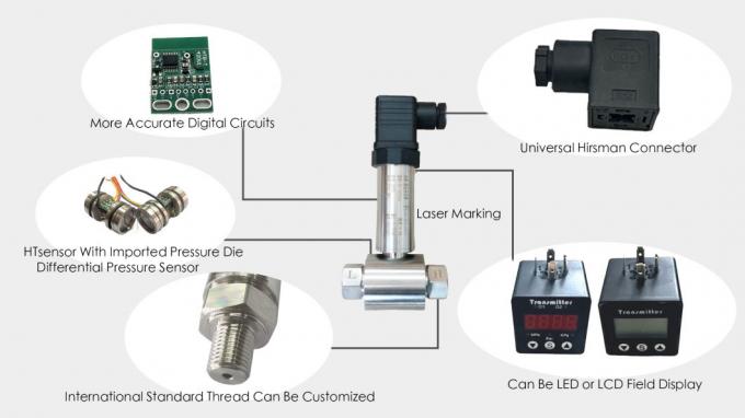 4-20ma 差圧トランスミッター Lcdディスプレイ 24vdc Dpt レベルトランスミッター 1