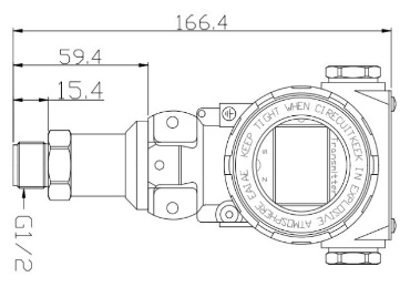4-20mA フルッシュ 弁 圧力 送信機 LCD ディスプレイ デジタル 圧力 送信機 0