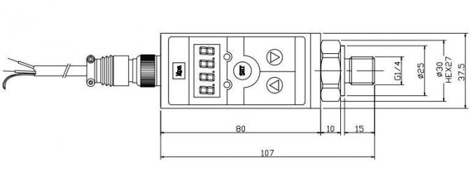 LEDディスプレイ 電子圧力スイッチ デジタル差圧トランスミッター 1