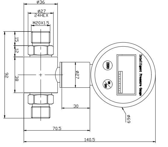 BPZ2008 差圧トランスミッター計 水圧トランスミッターセンサー 1