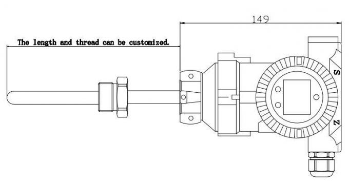 BT93420-III 液体温度センサー用の液体温度指示器のLCD送信機 0